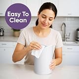TATAY Bath Bucket 6L Polypropylene White with Tilting Lid view 7