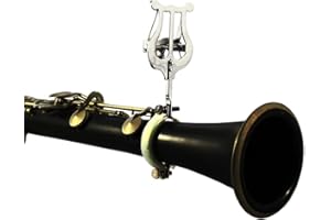 FENGTAIKE Clarinet Marching Lyre - Clarinet Lyre Clamp Sheet Clip Holder, Clarinet Sheet Music Lyre, Clarinet Lyre Sheet Music Clamp Stand Instrument Holder for Marching Band