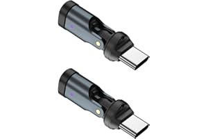 Flexible Rotation USB C Adapter PD240W 5A Fast Charging 480Mbps Transfer Speed Slimly Aluminum Alloy Construction Degree Rota