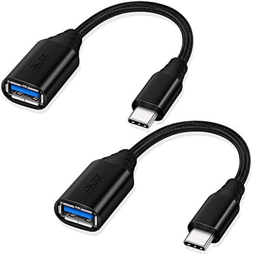 USB Type C to USB 3.1 Adapter, iSeekerkit 2Pack USC-C Male to USB Type A Female OTG Cable for Samsung Galaxy Note 8, Galaxy S8 S8+ S9, Google Pixel, Nexus 6P 5X, LG V20 G5 and more