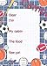 Boys Ball Games Camp Stationery, Fill-In Style, 10 Pack w/Stickers & Pen