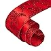 Alonsoo Holiday Party Wired Christmas Ribbon Decorations, Assorted Organza Swirl Sheer Glitter Tulle Crafts Gift Wrapping Design Decorations 36 Yards (6 Roll x 6 yd) by 2.5 inch, White/Red…
