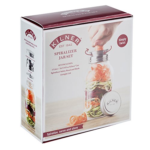 Kilner Integrated Spiralizer and Jar Set, 1L, Transparent Pricepulse