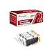 3pk of non-OEM Canon CLI-8 Black Compatible Ink Cartridge With CHIP! For Canon Pro9000 ip4200 MP960 ip6700D and more