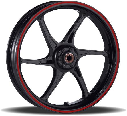 16 to 19 inch Motorcycle, Scooter, Car &amp; Truck Wheel Rim Trim Tape Stripes Deep Red Size 0 - 1/8inch or 3mm wide