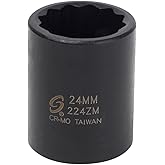 Sunex 224zm 1/2-Inch Drive 24-mm 12-Point Impact Socket