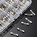 100pcs 5x20mm Fast-blow Glass Fuses Quick Blow Car Glass Tube Fuses Assorted Kit Amp 0.2A, 0.5A, 1A, 2A, 3A, 5A, 6A, 8A, 10A, 15A