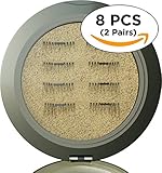 Magnetic Eyelashes [No Glue] Premium Quality False Eyelashes Set for Natural Look - Best Fake Lashes Extensions One Two Cosmetics 3D Reusable (8 PCS)