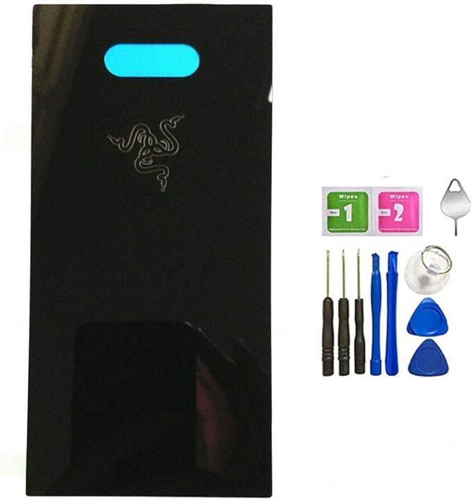 Compatible Rear Panel Cover Back Glass Replacement Parts for Razer