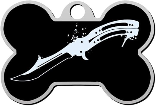 butterfly dog tag