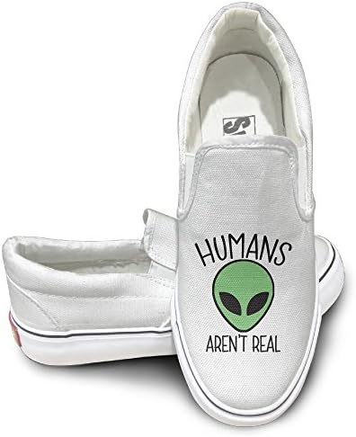 Retro Alien Humans Aren't Science Outer Space Canvas Shoes Sneakers Casual Sneakers