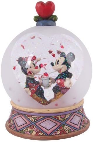 Disney Traditions designed by Jim Shore for Enesco Mickey and Minnie Soda Shop Waterball 6 IN by Jim Shore for Enesco