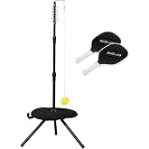 BGOJAB Pickleball Trainer, Pickleballs Training Aid for Solo &amp; Partner Practice, Enhance Reaction Time &amp; Hand-Eye Coordination, Great Gift for Beginners, Families &amp; Pickleball Fans, Easy Installation