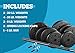 US Weight 100 lb. Traditional Barbell Weight Set with New Upgraded Bar and Spring Locking Clips - Includes 20, 20 and 8 lb. Weights