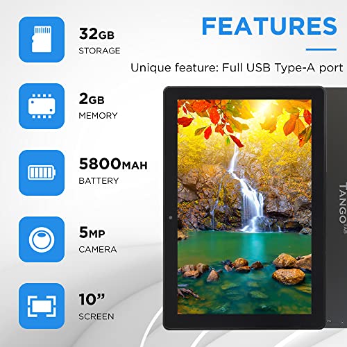 [3 Bonus Items] Simbans TangoTab 10 Inch Tablet and Keyboard 2in1