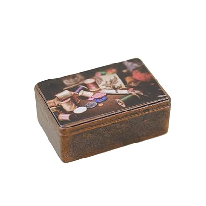 EDTara Mini Iron Workbox Modeling Toy for 1:12 OB11 Doll House Decoration