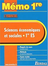 Sciences économiques et sociales,  1re ES