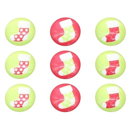 Umiwe 9 PCS Iman Frigorifico de Cristal para Navidad,Lindos imanes ...