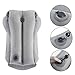 FAMY Travel Pillow,Fast Inflatable Pillow, Ergonomic Portable Travel Pillow, Fit Travel Pillow, Plane Pillow, Train, Bus, Office, Travel Pillow, Full Support, Soft PVC Flocking（Grey）