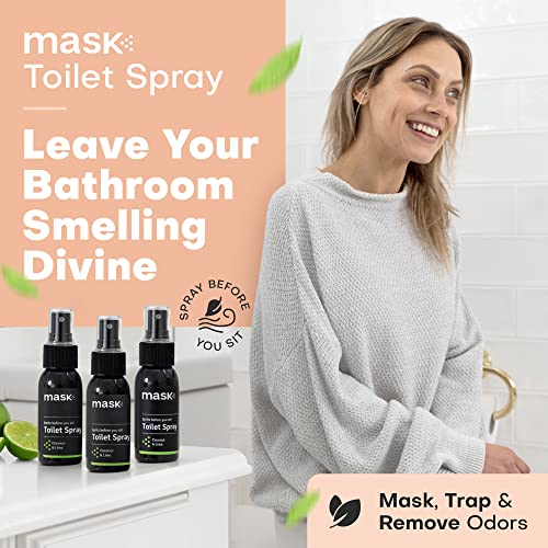 Mask Toilet Odor Eliminator Spray, NonAerosol Odor Neutralizer Spray, SpritzBeforeYouSit