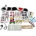 Cxy Photo Booth Props 60pcs DIY Kit (Larger Size) for Wedding Reunions Birthday Party Photobooth On a Stick Dress-up Costumes Accessories & Party Favors with Mustache Hats Glasses Lips Bowler Bowties