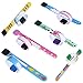 LOCOLO 12 Pieces Child Safety Wristband, Waterproof and Reusable Safety ID Band for Kids, Design: Adjustable, Lovely, Multiple Styles