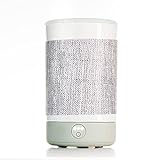 Happy Wax Signature Wax Melt Warmer for Scented Wax Melts, Cubes, & Tarts - Electric Wax Melter with Automatic Timer, Patent Pending Silicone Top and Decorative Sleeve [Grey Linen Print]