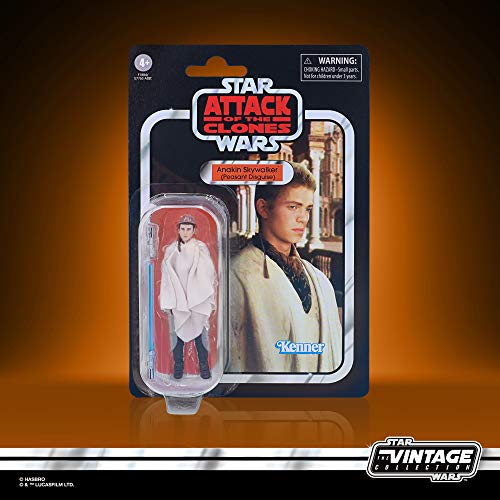 Star Wars Hasbro The Vintage Collection Anakin Skywalker (als Flüchtling getarnt) Spielzeug, 9,5 cm große Angriff der Klonkrieger Figur – Bild 4