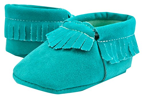 JiaYou Baby Infant Toddler Boy Girl First Walkers Fringe Soft Soled Non Slip PU Suede Leather Shoes