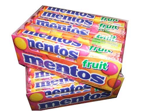 Mentos Chewy Candy, Mixed Fruit Flavor, 1.32 Ounce Rolls-(pack of 30) by Perfetti
