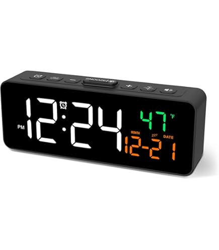 Amazon.com: HODIK Alarm Clock for Kids -Digital Clock with 7 Color