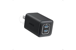 Anker Nano Charger, 47W 2 Port Compact Foldable GaN USB C Charger for iPhone 17/16/15, Galaxy, Pixel, Compatible with MagSafe