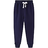 Spring&Gege Boys’ Active Jogger Sweatpants French Terry Sports Track Pants with Pockets