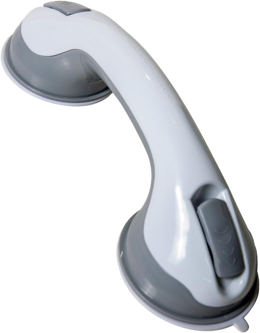 Shower Handle Bar Offers Safe Grip with Strong Hold Suction Cup for Safety Grab in Bathroom,Tub, Shower, Toilet Handrail Bath Aids to Assist Elderlies and Toddlers. (11.5 '') 1 Count