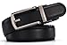 Xholding Men's Genuine Leather Ratchet Dress Belt with Automatic Buckle 1 1/8