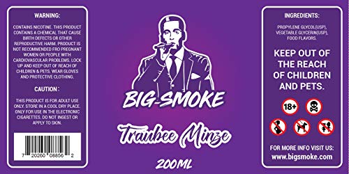 Big Smoke Liquids (Traube Minze, 120ml) – Bild 3