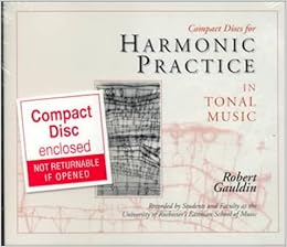 Harmonic Practice In Tonal Music Book Audio Cd Gauldin Robert 9780393101232 Amazon Com Books