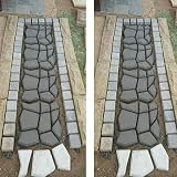 ausuky Garden Floor Path Maker Mould DIY Concrete Cement Stone Form Template view 4