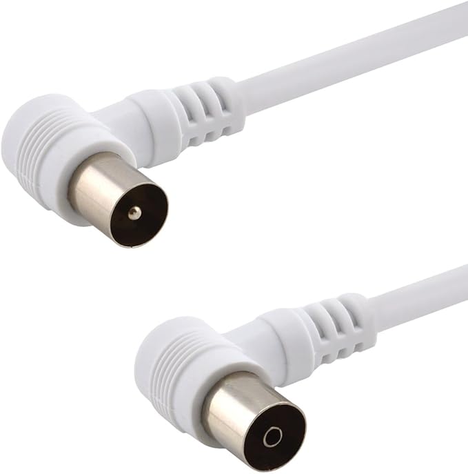 AveA Cable de Antena coaxial para televisión o Radio FM (75 Ohm