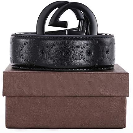 Men's Geniune Leather Belt Slide Metal Buckle