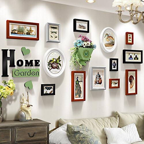 William 337 Photo Wall American Neo Classical Picture Frame Wall Guest Bedroom Bedroom Creative Combination Wall Photo Wall (color : B)