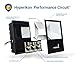 Hyperikon LED Flood Light,100w (500w Equivalent), 5000K (Crystal White Glow), Waterproof, IP65, 120-277v, Instant On, ETL and DLC