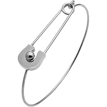 Amazon.com: AOCHEE Fashion Safety Pin Hook Bangle Bracelet