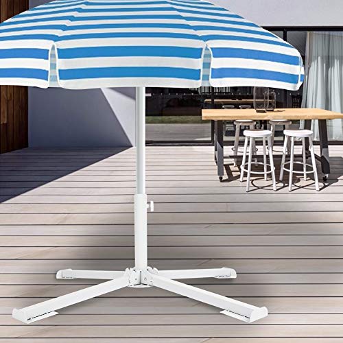 Jeffergarden Sunshade Holder Portable Sun Umbrella Four-Legged Base Stand Foldable Accessories Waterproof Durable for Garden Patio Outdoor