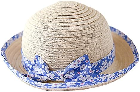Jimall Baby Girls Summer Bowknot Straw Sun Hats Beach Cap