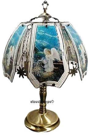 Angel Touch Lamp 4 with Antique Brass Base - Table Lamps ...