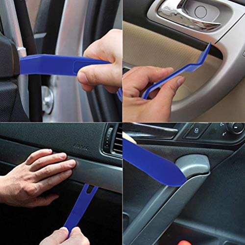 AUTDER 38 Pcs Body Repair Upholstery & Trim Tools Trim Removal Tool Kits Pry Kit Door Panel Tool Radio Repair Modification Pliers Fastener Remover with Storage Bag - Thumbnail 6