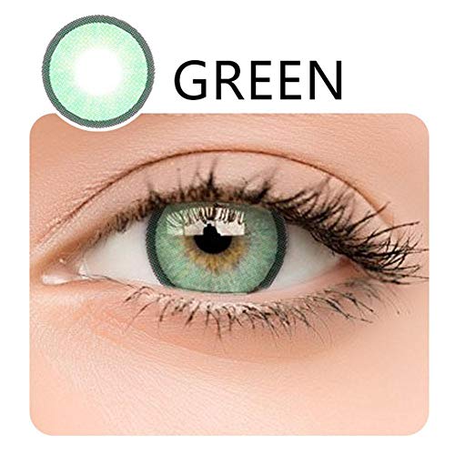 2PCS/SET Contact Lenses Soft Big Eye Coloured Enlarge Cosmetic Supplies Eyes Women Makeup