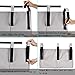 Aiduy Bedside Caddy, Hanging Storage Bag Holder Beside Organizer with 8 Pockets for Bunk Dorm Rooms and Hospital Bed Rails, Grey