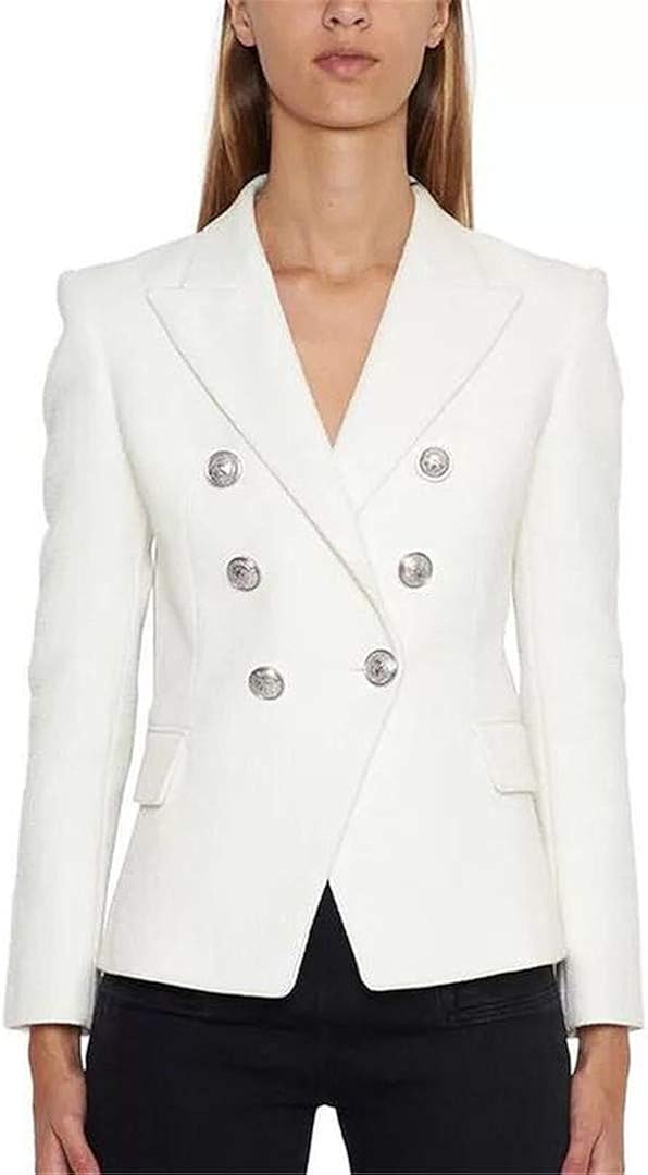 Damen Blazer Open Front - Casual Business Blazer Aus Polyester-Elasthan